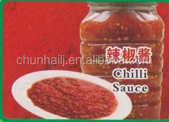 
Chinese good flavour natural no additive fine and coarse pure hot Chilli sauce from Factory Supplier 
