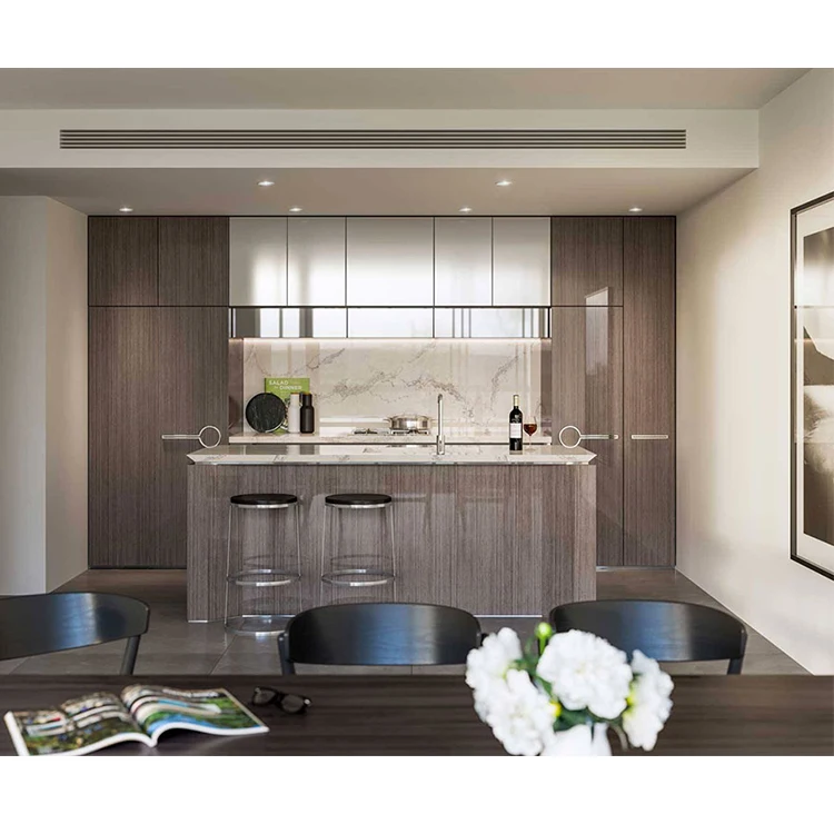 Prima Modern Free Used Kitchen Cabinets Solid Wood Carcase Wall Cabinet With Wine Rack Hung Wall Mounted