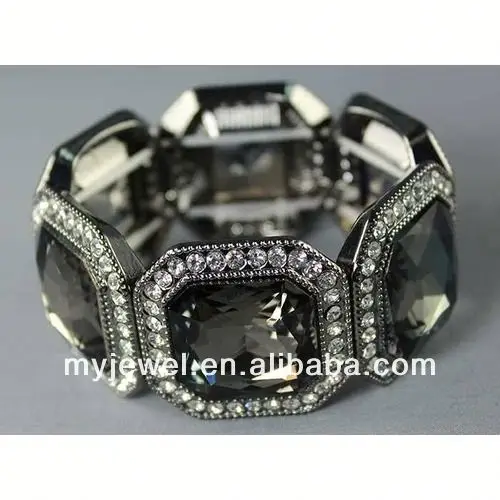 
Chunky Crystal Bracelet handmade clay crystal bracelets 