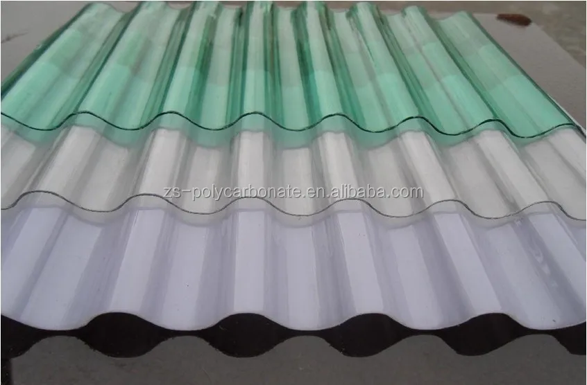 0.7mm 0.8mm 1mm Polycarbonate corrugated sheets Corrugated plastic sheets