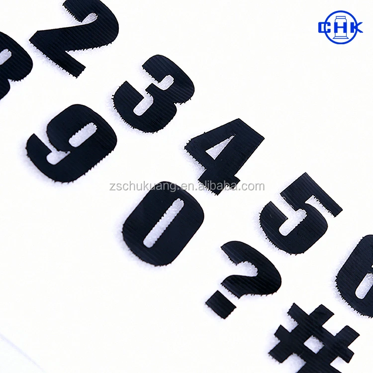 Soft Hook and Loop Alphabet, Number and Punctuation Mark Tag