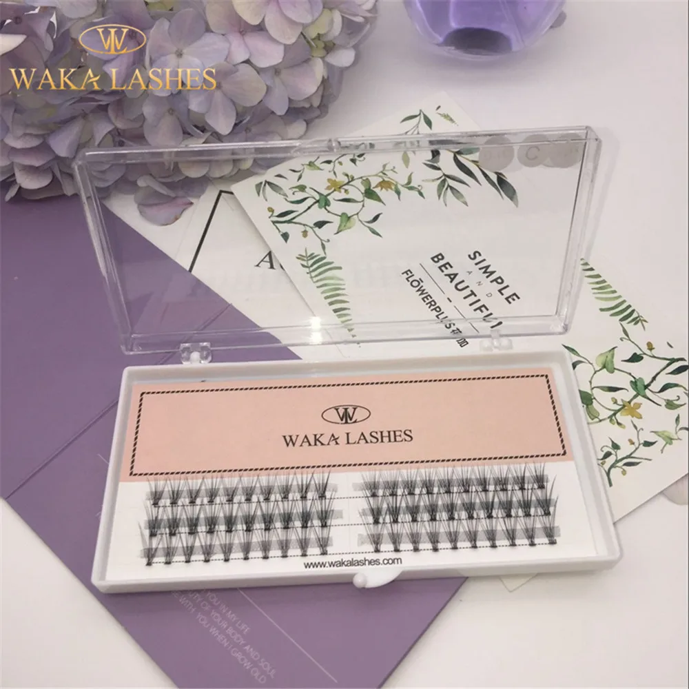 Slim curling knot free eyelash flare under pre fan volume lashes