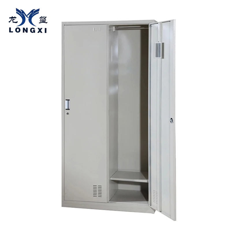 Modern two-door clothes cabinet,storage cabinets metal locker 2door