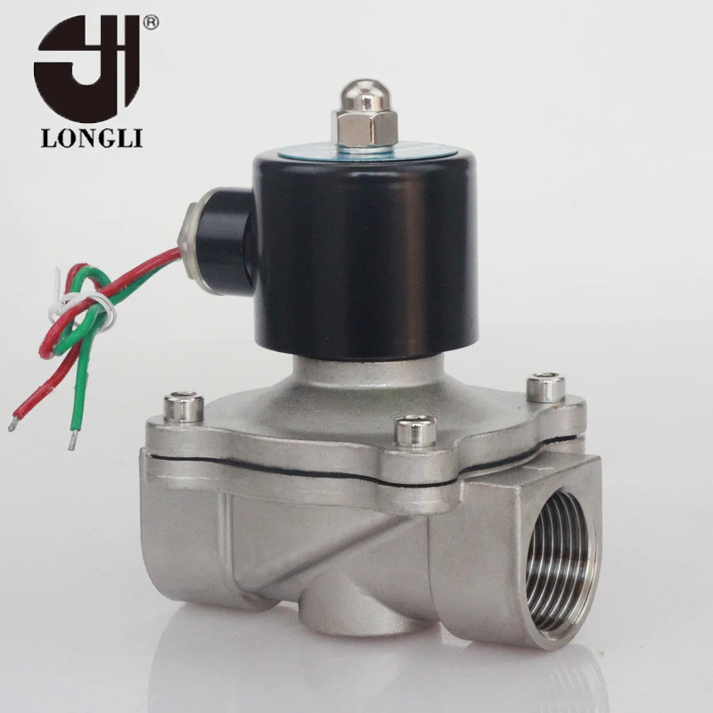 Нормально закрытый электромагнитный клапан для слива воды из нержавеющей стали 2W-250-25S