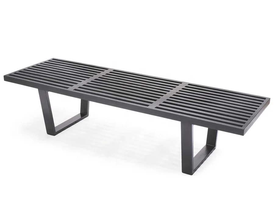 Warehouse  factory furniture long wood bench for living room and outdoor buench