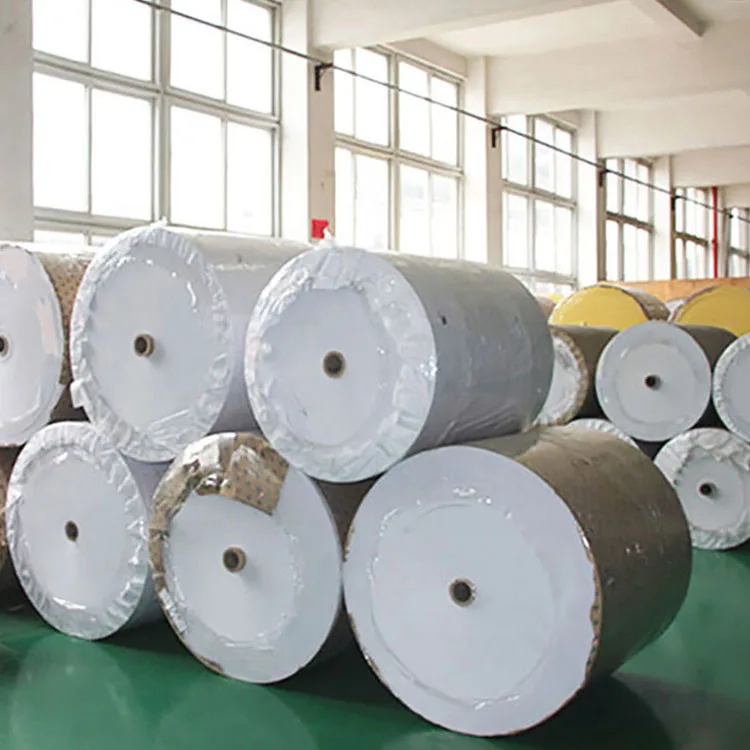 
100% virgin wood pulp rolling c2s coated art paper for wholesale 