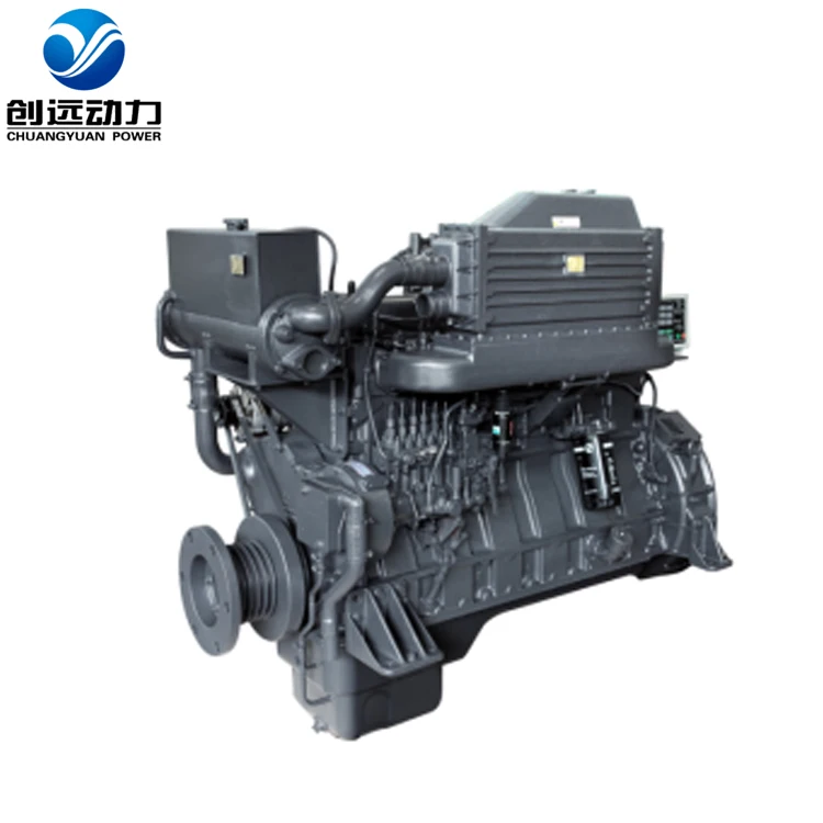 Water cooling Sdec Sc15g Man Series inboard diesel marine engine for boat 280-330kw