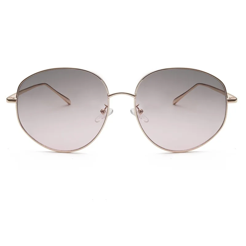 2022 customized trendy Large Frame Goose Egg Metal High Quality Fashion luxury Sun Glasses Sunglasses