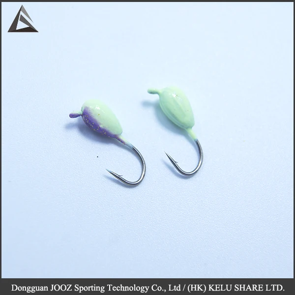 China manufacturer cheap tungsten fishing ice jig ice hook with all colors