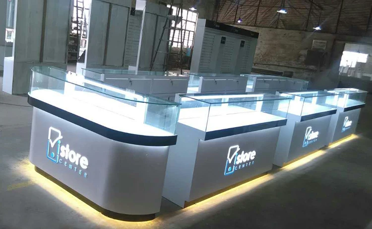 2018 hot sale mobile phone display counter, phone display stand and cell phone case display rack