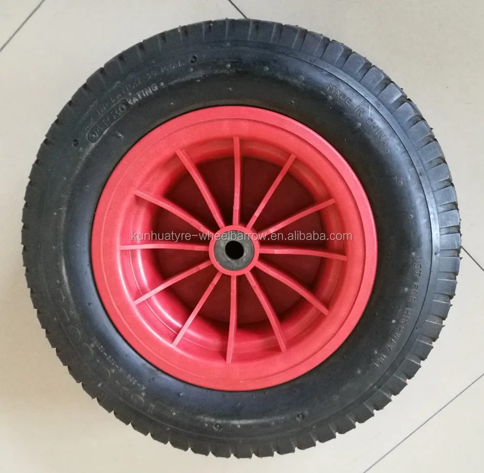 
high quality competitive price plastic rim pneumatic 16x6.50-8 wheel barrow wheel 