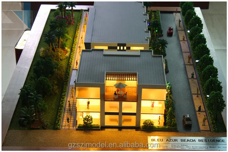 Beach Architectural House Scale Model 3d Model Maker Plastic Physical Model Factory