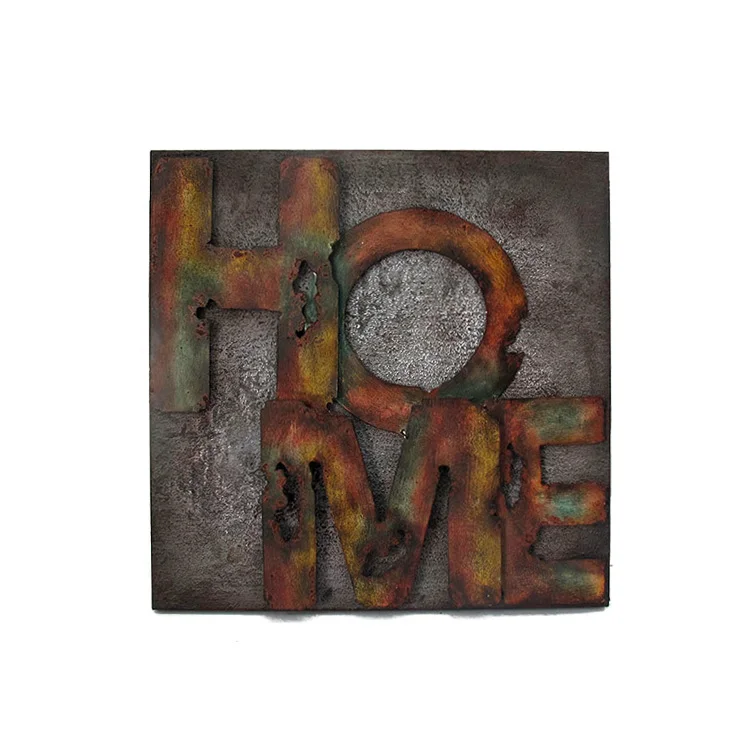 
Black rusted metal cool abstract outdoor wall art murals 