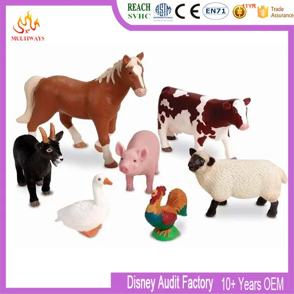 ICTI certificated cheap plastic vinyl farm animals toys for kids