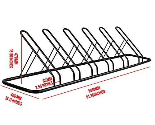 
Direct 1-6 Bike Rack Floor Parking Rack for Bike Storage Hanger Stand powder coated steel bicycle rack 