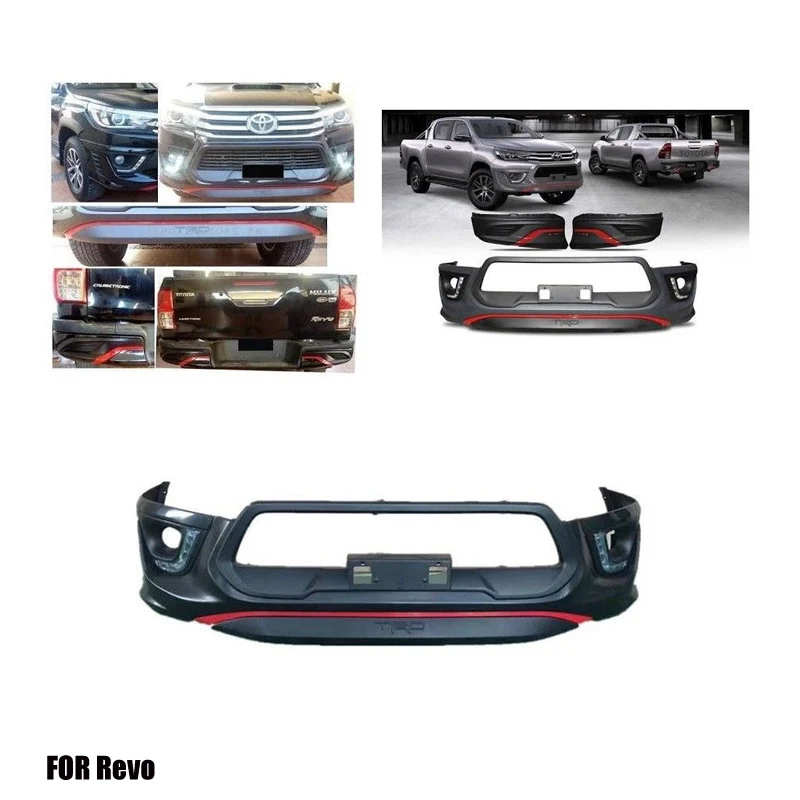 
Body Kit Front Bar Grill Rear Covers Mud Flaps for REVO 2015 2016 2017 2018 Hilux Revo TRD Body Kit 