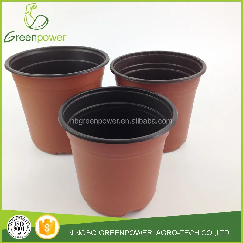 bulk plastic red flower pots