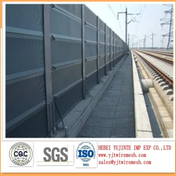 
STAINLESS STEEL railway noise barrier/sound barrier wall 