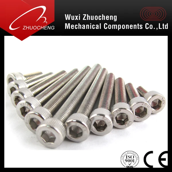 High quality DIN912 stainless steel socket head cap screw with ISO certification