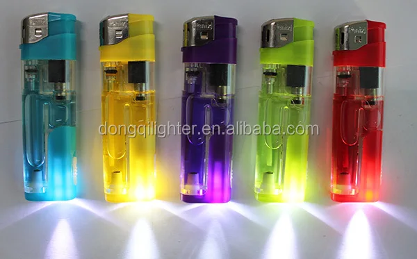 Wholesale Refillable electronic cigarette lighter with LED light