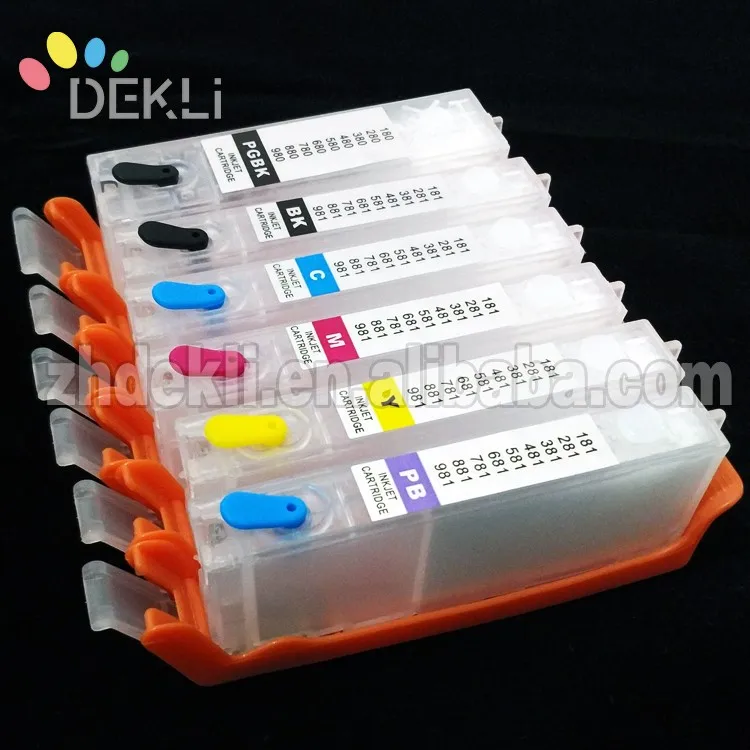 PGI680 681 High quality Refillable ink Cartridge for Canon TS9160 TS9560 Reset CISS cartridge with chip
