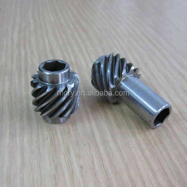 custom metal gears small in helical gearing