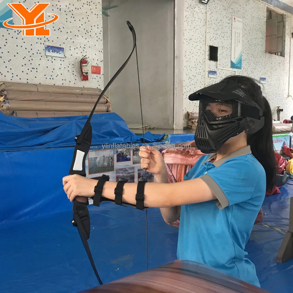 Archery Tag Game Protect Mask, Black Facial Paintball Mask