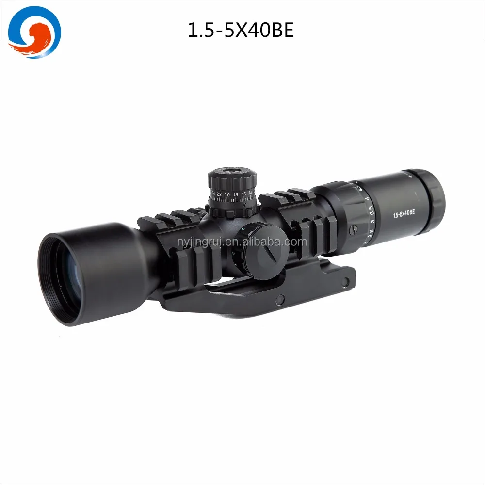 
Hunting tactical riflescope 1.5-5X40 with Dual illumination 