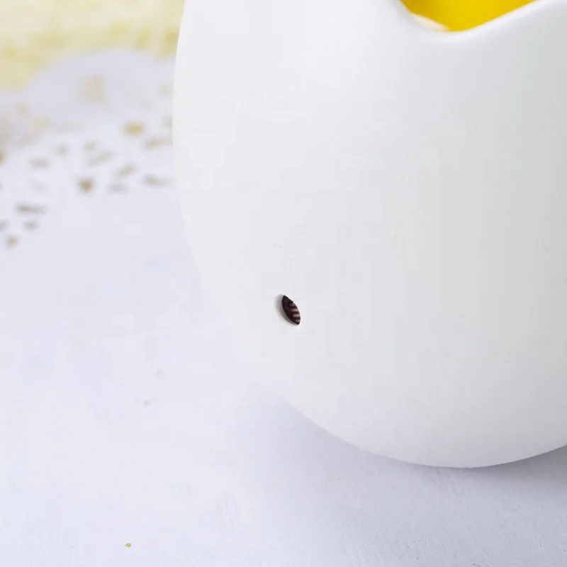 New Intelligent LED Light Controlled Induction Cute Yellow Chick Egg Lamp