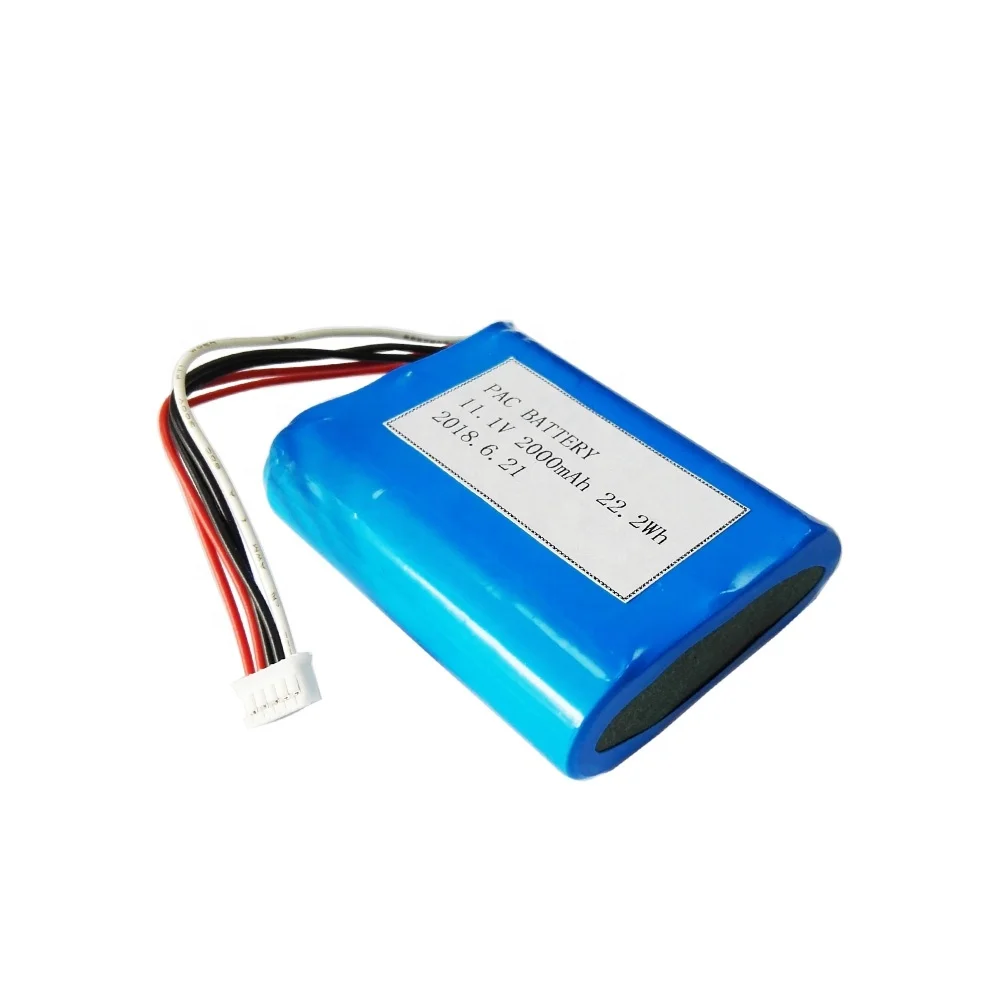 Li ion 18650 3s1p 12v high current discharge battery pack 2000mAh for AI products