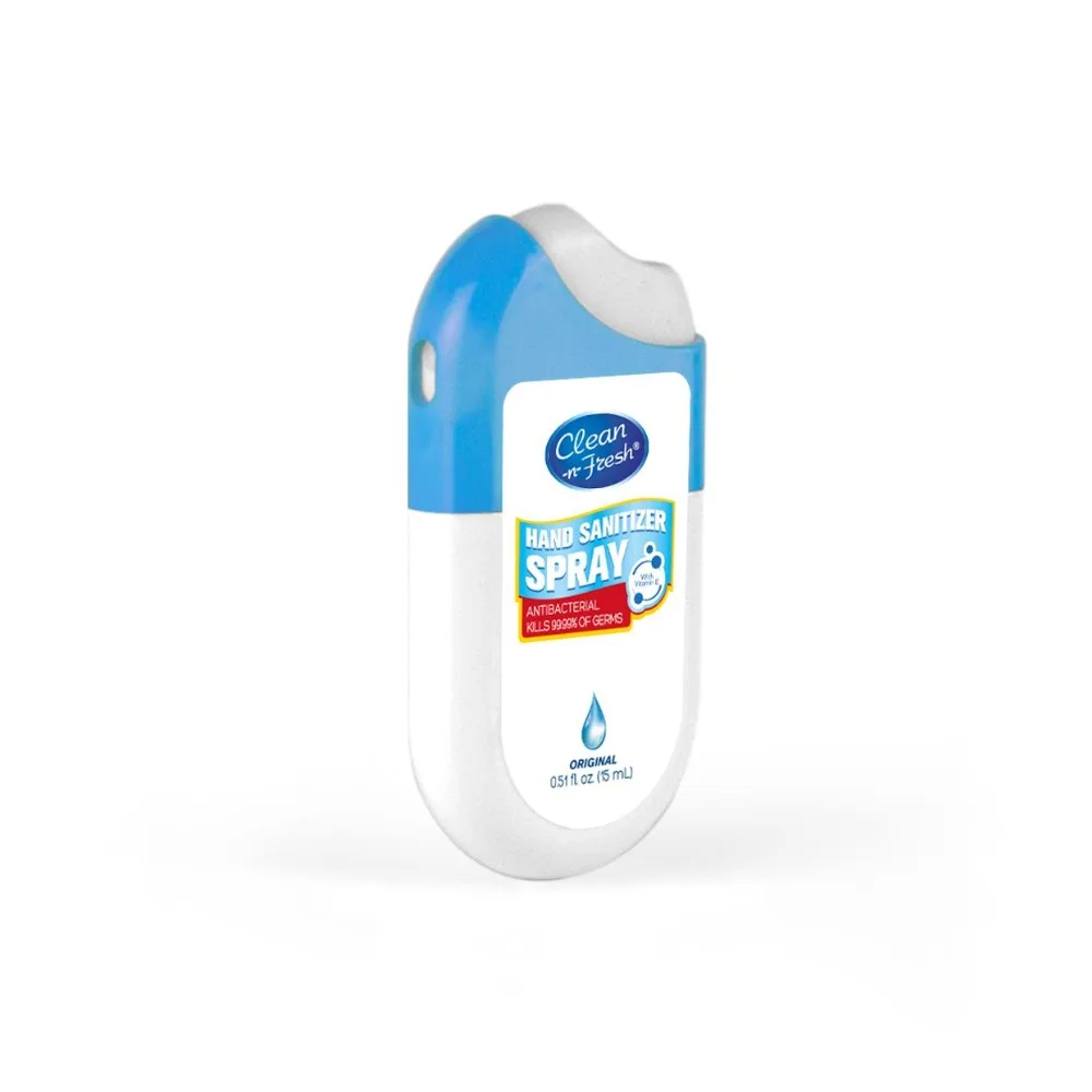 15ml antibacterial mini pocket waterless hand sanitizer spray