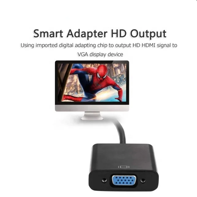 High quality HDMI to VGA male to female audio adapter converter  cable