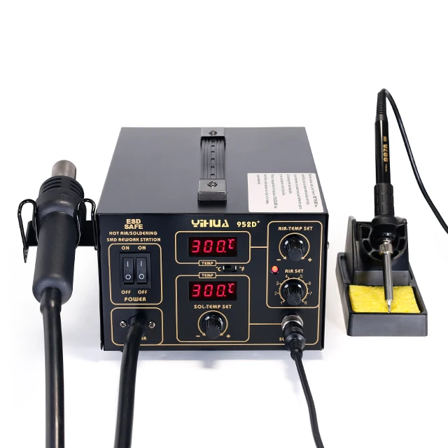 YIHUA952D+ Lead Free SMD used Rework Station Hot Air Soldering Station solder