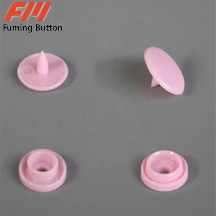 Plastic snap button for baby clothes