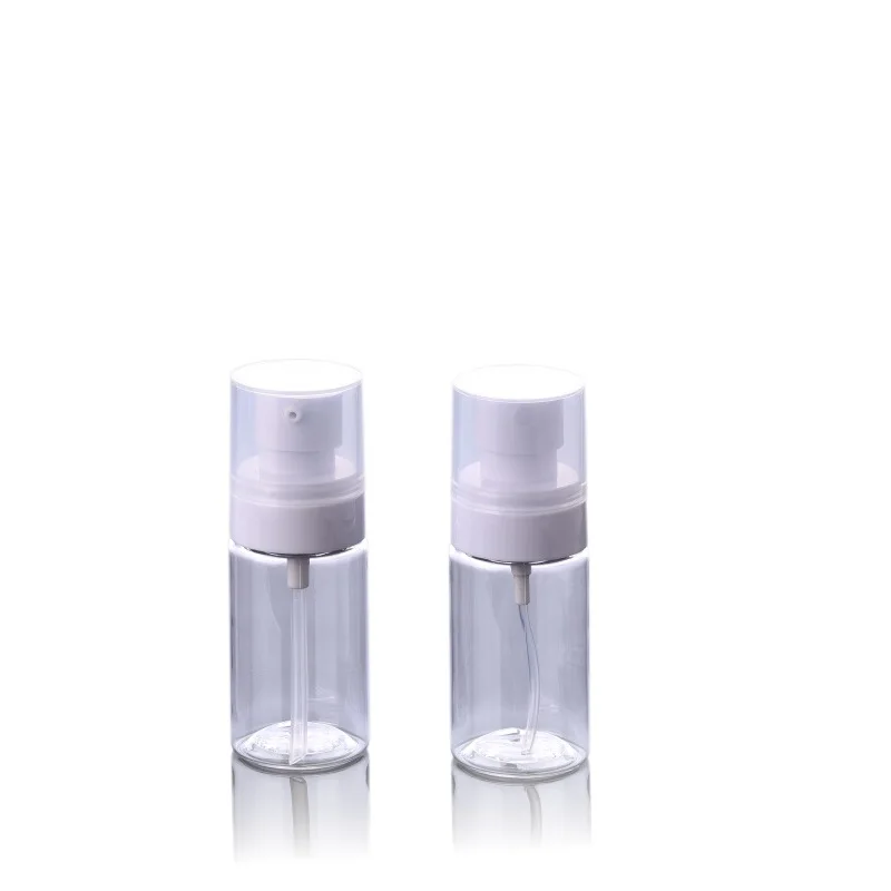 Premium lotion pump white clear 488pcs 40ml PET round bottom cosmetic spray bottle
