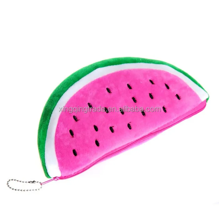 Newest Practical Big Volume Watermelon Fruit Kids Pen Pencil Bag Case Gift Cosmetics Purse Wallet Holder Pouch School Supplies