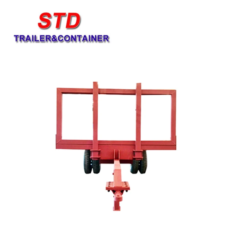 Single axle flatbed semi trailer small agricultural flatbed trailer