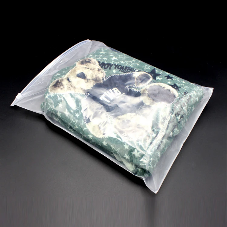 Best Selling Products LDPE HDPE CPE PPE PVC Plastic Slider Zipper Bag For Cloth Packing