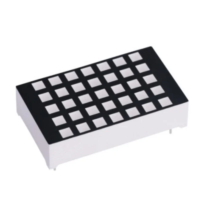 kem-12257-BA amber 3mm 5x7 square led dot matrix display module