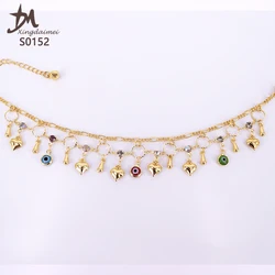 S0152 ножной браслет ювелирные изделия из золота 18 карат для женщин браслет 18K позолоченный браслет ручной работы с медным корпусом ювелирное изделие из хрусталя xingdaimei ювелирные изделия