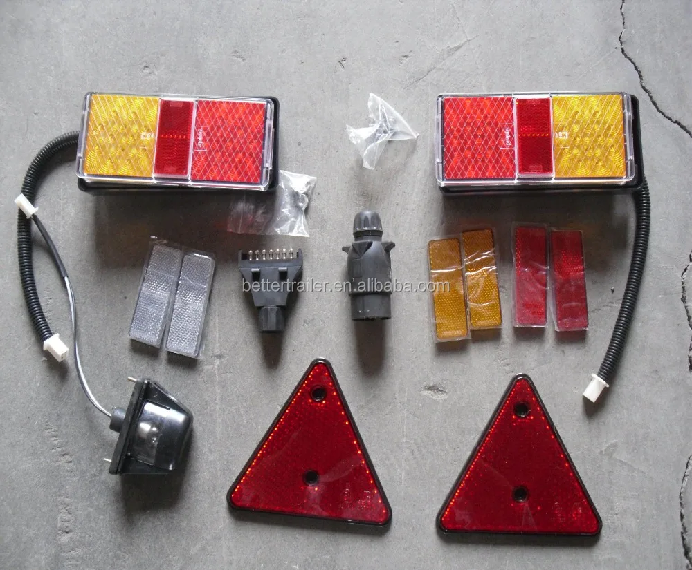 7 pin trailer round /flat plug,LED number plate trailer light