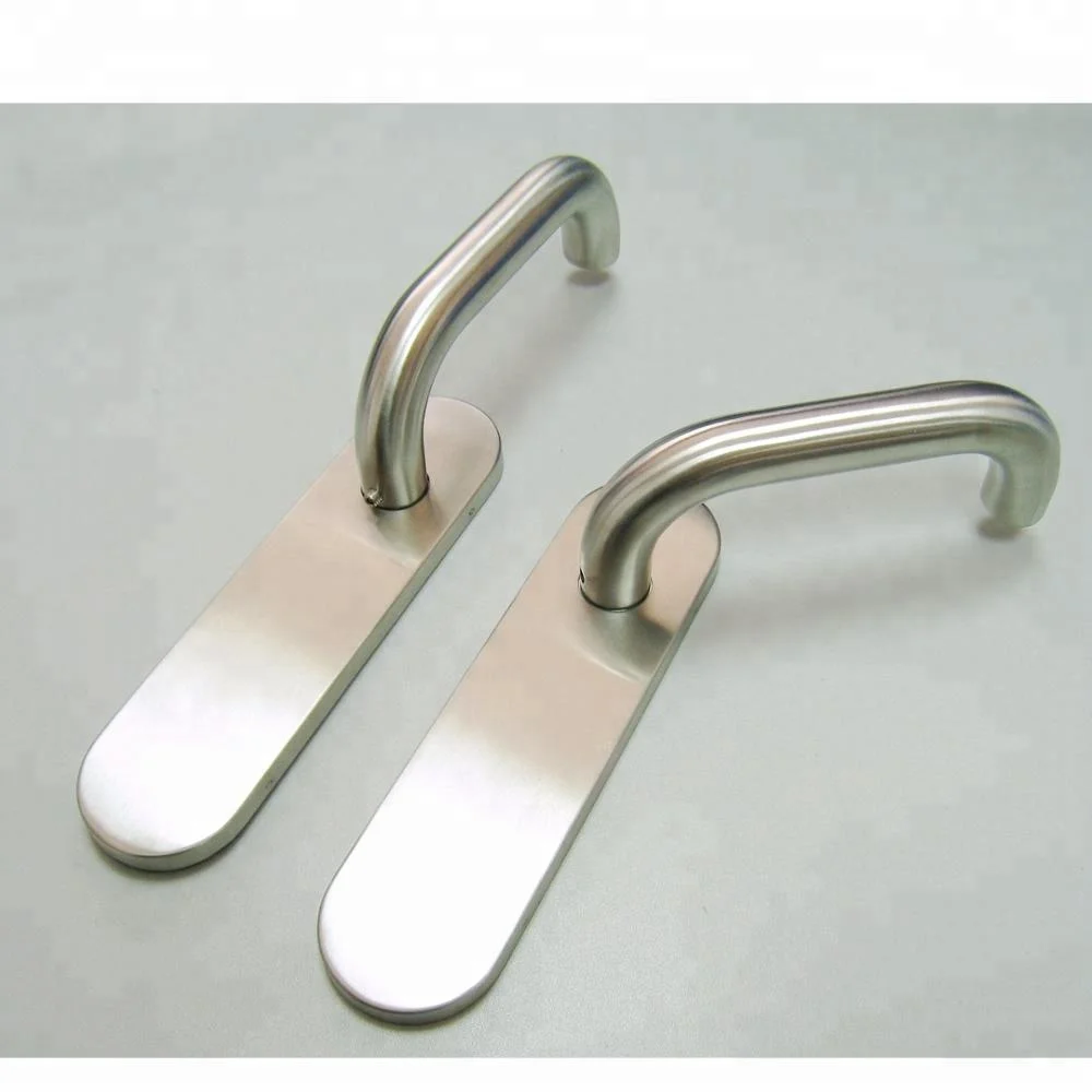 Modern SUS304 Door Handle Lock Set ,With Rose or Plate