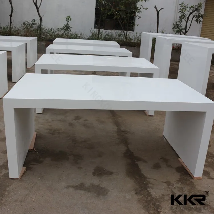 Artificial marble acrylic solid surface long narrow bar table