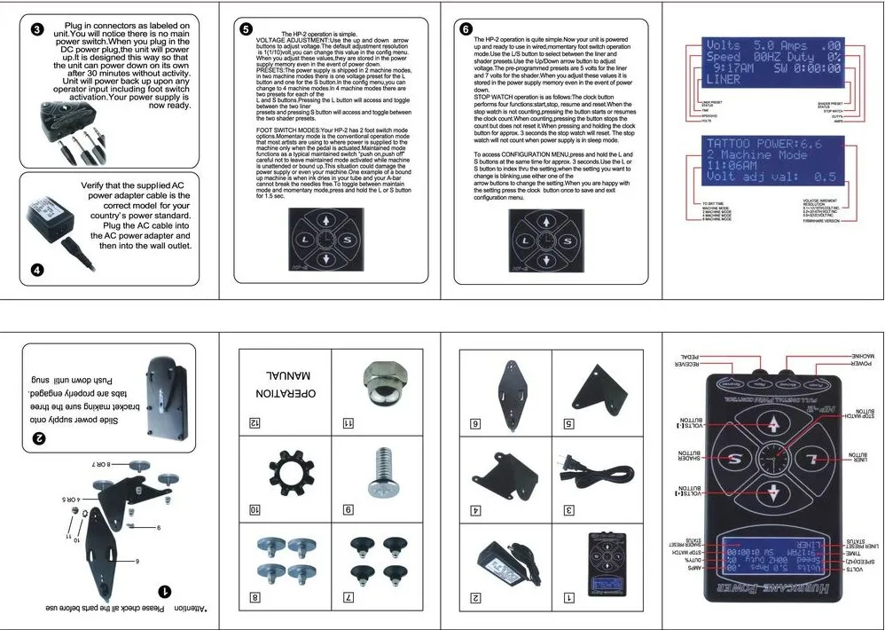 cheapest Tattoo power supply hurricane HP-2 tattoo power