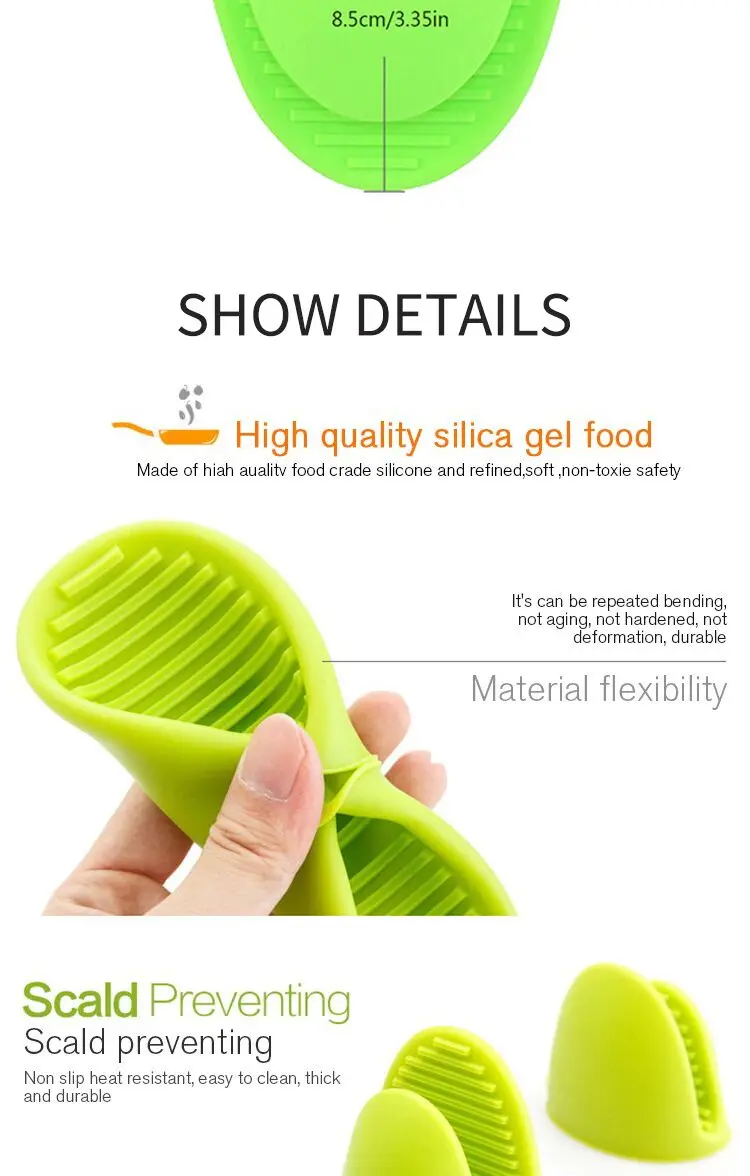 Professional Silicone Oven Mitt - 1 Pair - Oven Mitts with Quilted Liner for Extra Protection BBQ Gloves