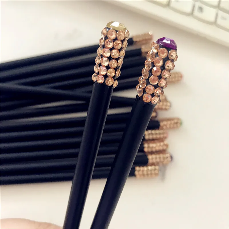 High Quality Surround 48 Pcs Diamond Topper Pencil, Diamond Black Pencil