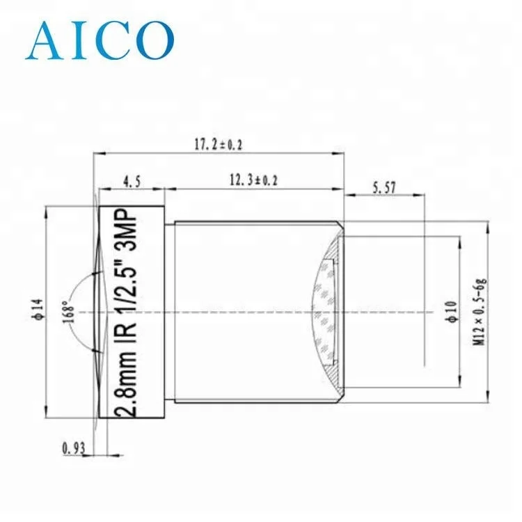F2.0 2.8mm 120fov megapixel M12 s mount board 120 degree fov lens for day and night ccd cmos cctv camera on sale