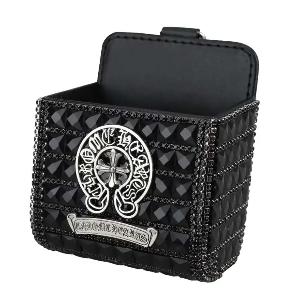 Роскошный Автомобильный держатель для кондиционера с кристаллами, универсальный автомобильный держатель для вентиляционного отверстия, коробка для хранения, сумка, чехол, держатель для телефона