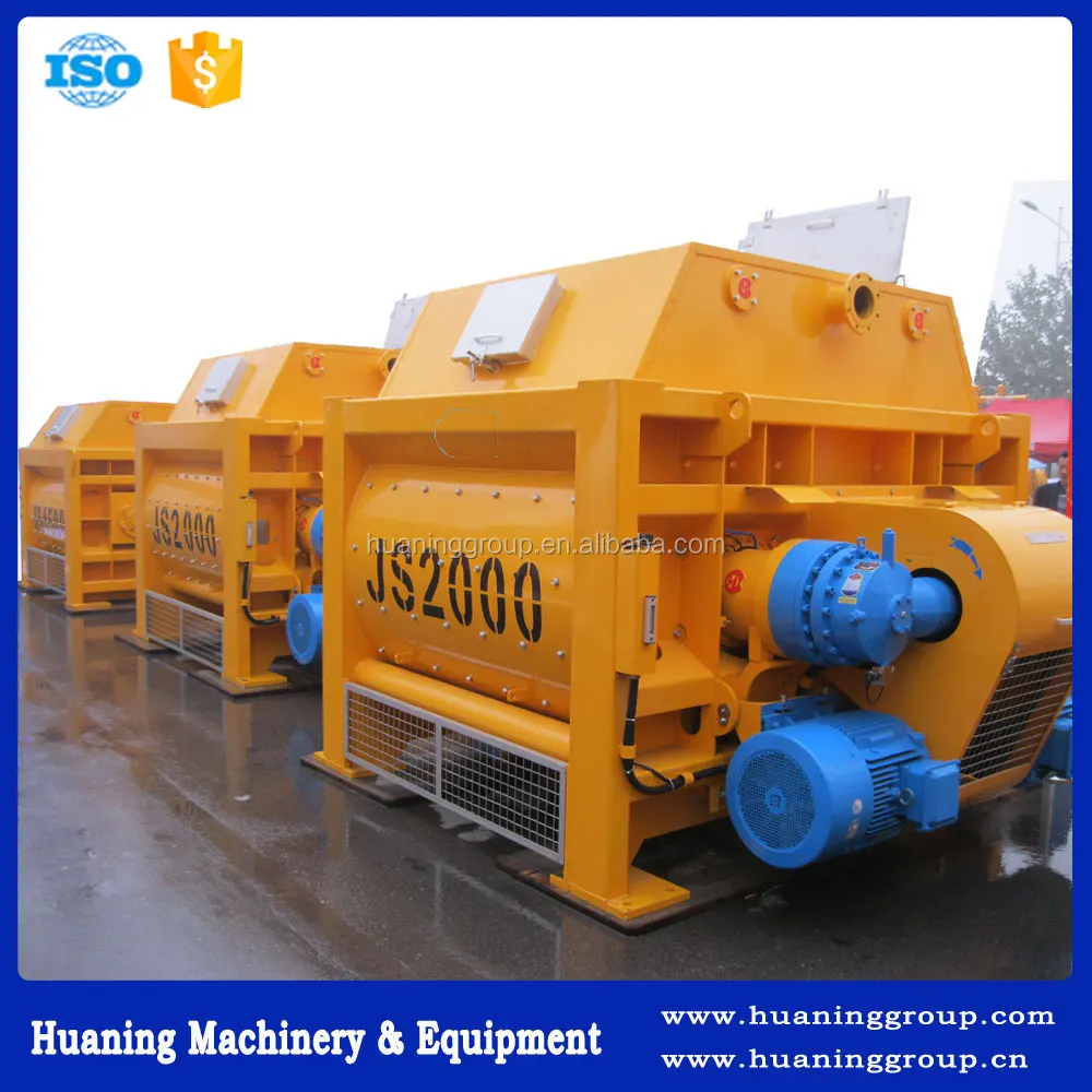 Twin-Shaft Forced Concrete Mixer for HZS120 Concrete Batching Plant China Manufacturer