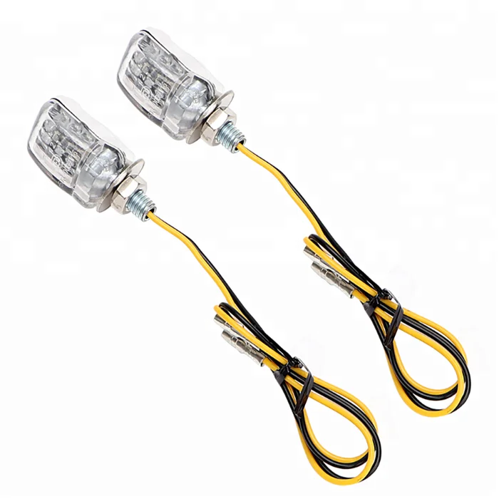 Мини-индикатор поворота мотоцикла, 6 светодиодов, 12 В постоянного тока